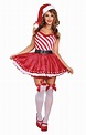 Candy Cane Cutie Adult Womens Christmas Costume - Walmart.com