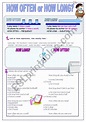 How often or how long? - ESL worksheet by firstime