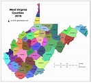 Map of West Virginia Counties