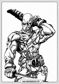 Deadpool Dibujos Colorear - Rincon Dibujos