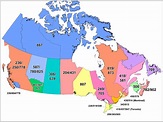 Canadian Area Codes[800x599] : r/MapPorn