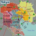 Map of Tokyo, Japan