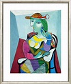 Bild "Portrait Marie-Thérèse Walter" (1937), gerahmt von Pablo Picasso ...