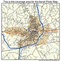 Aerial Photography Map of Danville, VA Virginia