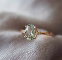 Mint sapphire ring by Eidelprecious.Engagement ring. Rode gold ...