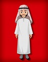 Arab man cartoon character 1592279 Vector Art at Vecteezy