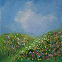 Meadow Painting Original Art Wildflowers Oil Painting Flowers | Etsy