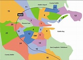 Map of Dublin postcode: zip code and postcodes of Dublin