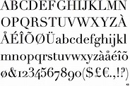 The "Didot" Font. Widely used during the first French Empire. First ...