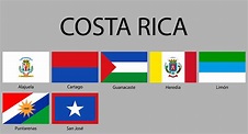 All Flags Of Provinces Of Costa Rica - Immagini vettoriali stock e ...