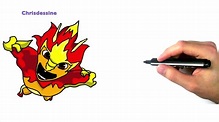 como dibujar la elemental de fuego - YouTube