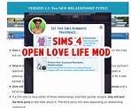 Sims 4 Open Love Life Mod | The Sims Book