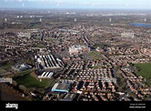aerial view of Whiston in Lancashire, UK Stock Photo - Alamy