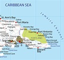 Map Of Portland Jamaica - Island Maps
