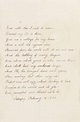 Handwritten acrostic poem by Virginia Eliza Clemm Poe (1822 - 1847 ...
