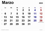 Calendario Del Mes De Marzo 2023 Para Imprimir - IMAGESEE