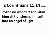 PPT - 2 Corinthians 11:14 (NKJV) PowerPoint Presentation, free download ...