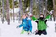 "Children Playing In Deep Snow In Winter" by Stocksy Contributor ...