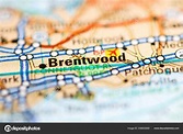 Brentwood Nueva York Eeuu Mapa Geográfico: fotografía de stock ...