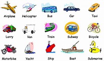 INTERMEDIO: General Vocabulary " Means of Transportation ": General ...