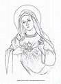 Dibujos Para Colorear De La Virgen Maria Para Ninos - Dibujos De Ninos