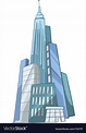 Cartoon skyscraper Royalty Free Vector Image - VectorStock