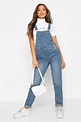 womens skinny fit denim dungarees - Karry Kern