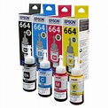 ORIGINAL EPSON T664 ink for PRINTER L120 L210 L360 L405 L565 L1300 ink ...