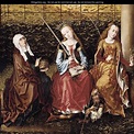 St Catherine of Alexandria with Sts Elizabeth of Hungary and Dorothy c ...