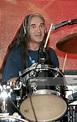 Richard Chadwick drummer of Hawkwind performs at launch of The MOJO ...