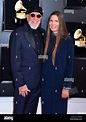 Lou Adler, Page Hannah at 61st Annual Grammy Awards, Staples Center ...