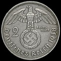 Germany 1938 A Silver 2 Reichsmark