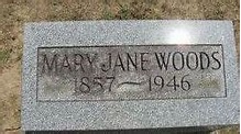 Mary Jane Woods (1857-1946): homenaje de Find a Grave