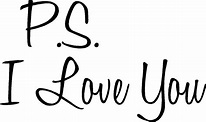 P.S. I Love You 20x12 Vinyl Wall Lettering Words Quotes Decals - Etsy