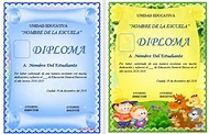 Plantillas de diplomas gratis editables en word - AYUDA DOCENTE