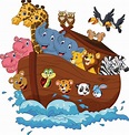 Noah's Ark Wall Decal/ Nursery Decor | Noah's ark illustration, Noahs ...