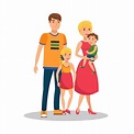 Premium Vector | Family values flat cartoon vector illustration