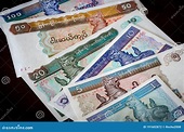 Myanmar Currency, Kyat, Banknotes of Various Denominations Stock Photo ...