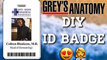 DIY GREY'S ANATOMY ID BADGE (TWO WAYS) - YouTube