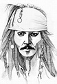 Johnny Depp as Jack Sparrow sketch Marvel Art Drawings, Avengers ...