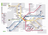 Mapa grande red de tranvías detallada de Hannover | Hannover | Alemania ...