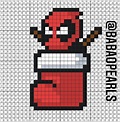 Deadpool Christmas Stocking Pattern | Pixel art, Dibujitos sencillos ...