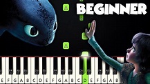 Test Drive - How To Train Your Dragon | BEGINNER PIANO TUTORIAL + SHEET ...