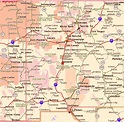 New Mexico Map With Cities And Towns