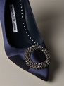 Manolo Blahnik Outlet: Zapatos mujer - Azul Marino | Zapatos De Salón ...