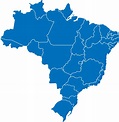 brasil mapa político dividido por estado 13836216 PNG