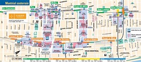 Montreal underground City Map - Montreal Travel Guide