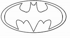 Desenho de Símbolo do Batman para colorir - Tudodesenhos