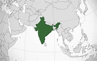 ﻿Mapa de India﻿, donde está, queda, país, encuentra, localización ...