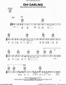 Oh! Darling sheet music for guitar solo (chords) (PDF)